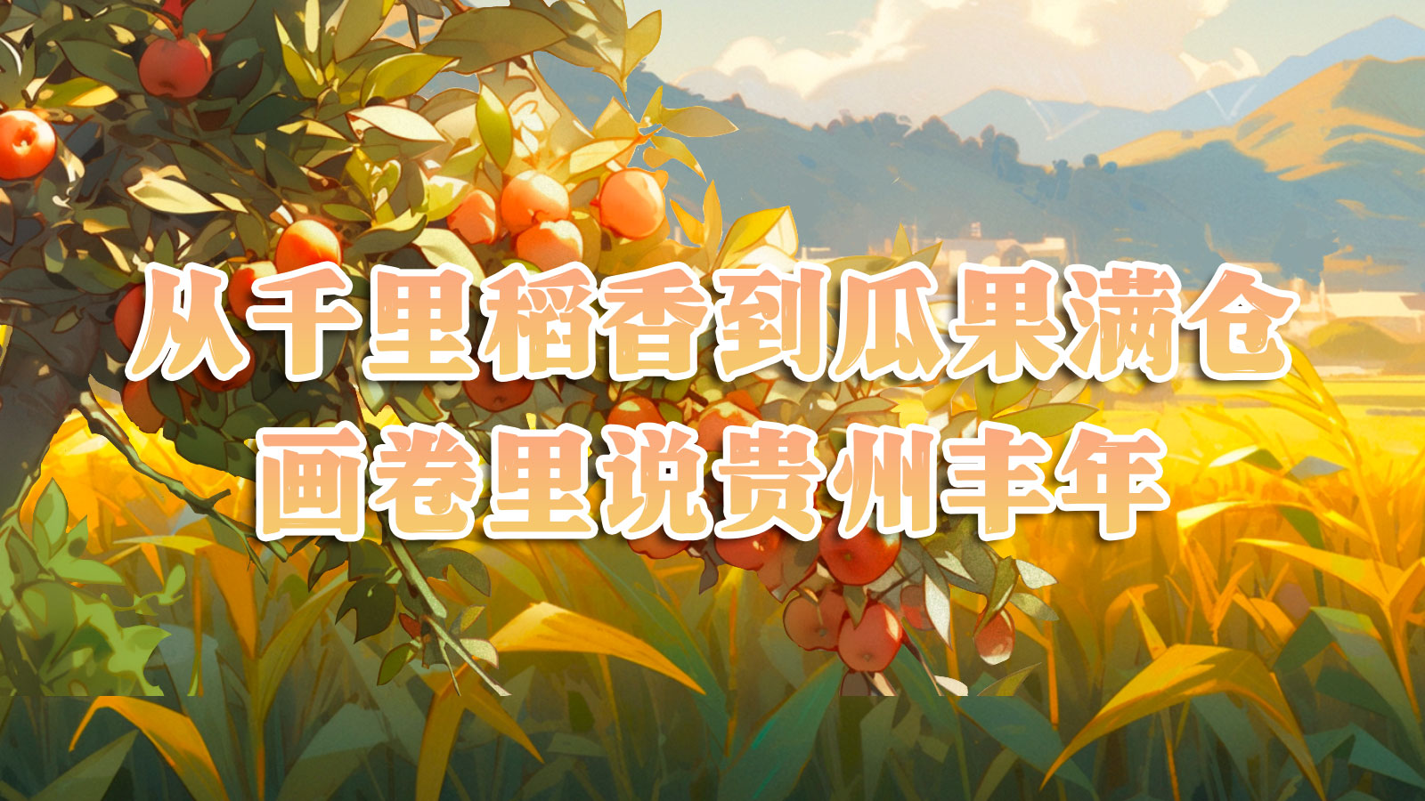 （代圖）手繪長卷丨從千里稻香到瓜果滿倉，畫卷里說貴州豐年.jpg