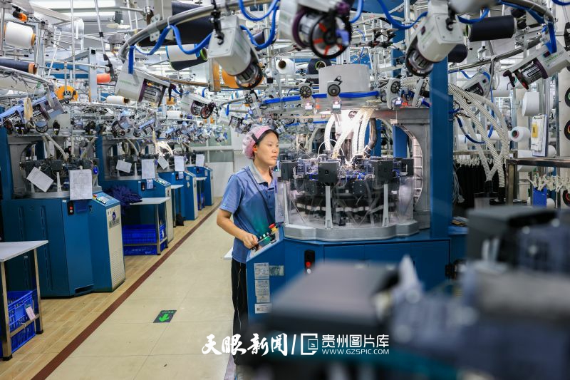 786802-2024年8月14日，在貴州三穗經(jīng)濟開發(fā)區(qū)貴州鼎盛服飾有限公司生產(chǎn)車間，工人在趕制無縫針織服裝訂單產(chǎn)品，銷往海外市場。.jpg